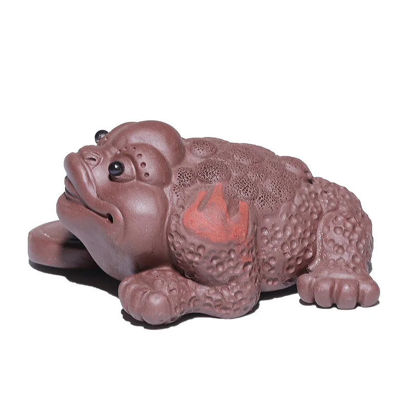 Чайный набор Yixing руда из фиолетовой глины для домашних животных Золотая жаба