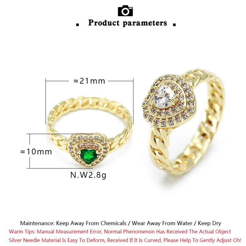 

S925 Silver Color Zircon Love Charms Ring For Women's Vintage Temperament Luxury Rings High Grade Jewelry Party Birthday Gift