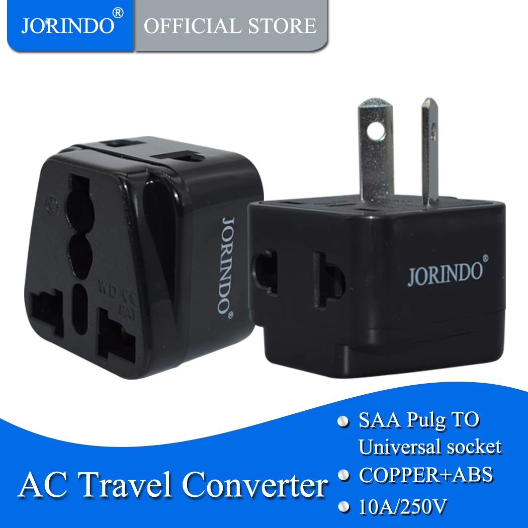 Универсальная дорожная розетка jorinдо переходник черного и белого цветов один