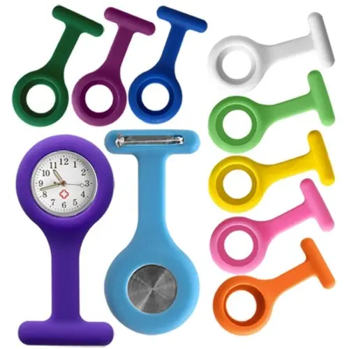 

High-quality Silicone Nurse Clock in 10 colors FREE BATTERY