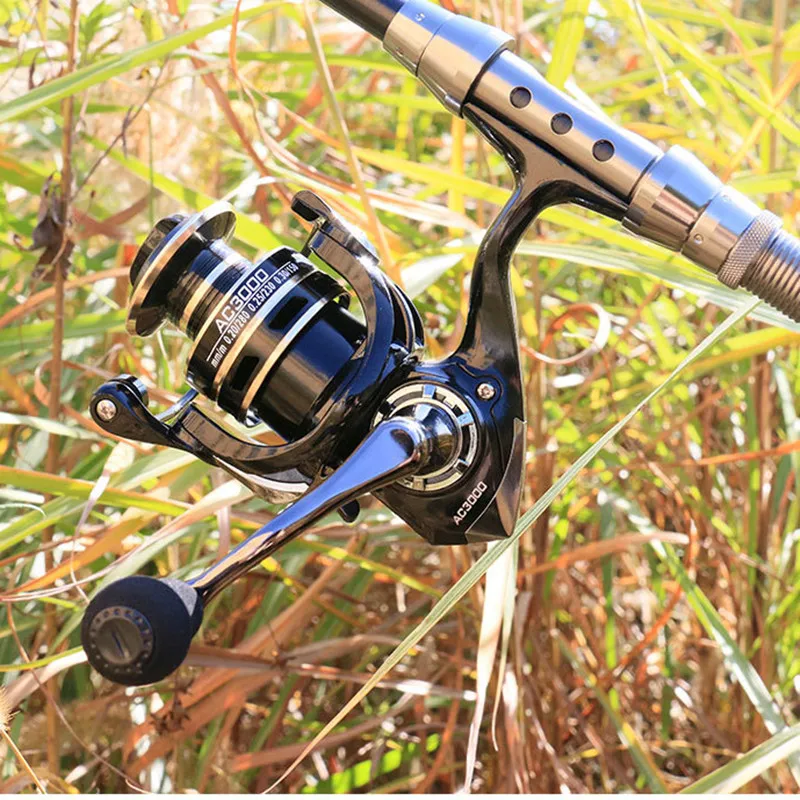 

2021 New Spinning reels 8KG Max Drag Carrete de pesca 5.2:1 Metal Stainless Steel Fishing Reel Saltwater Reel for Fishing