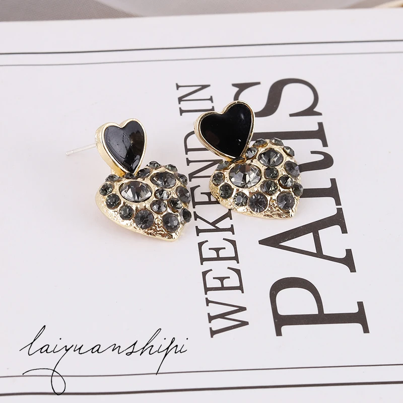 Корейский стиль темпераментные сексуальные серьги с сердцем Женские Ретро