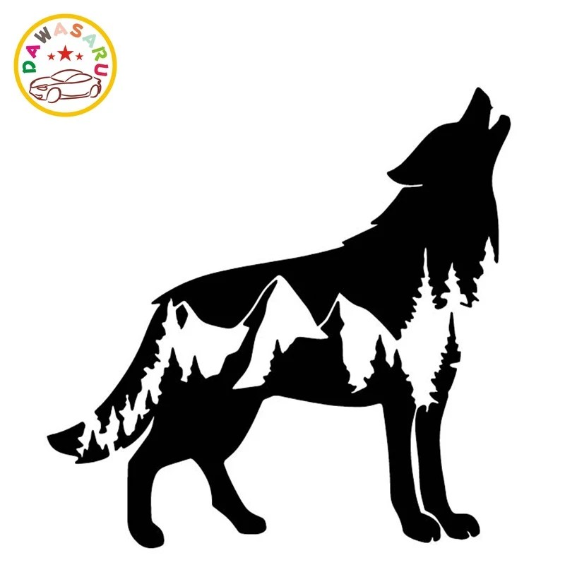 Волчонок ревущий модный креативный автомобильный Стайлинг наклейки для