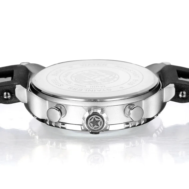 6 11 новые мужские многофункциональные двойной дисплей светодиодный цифровой