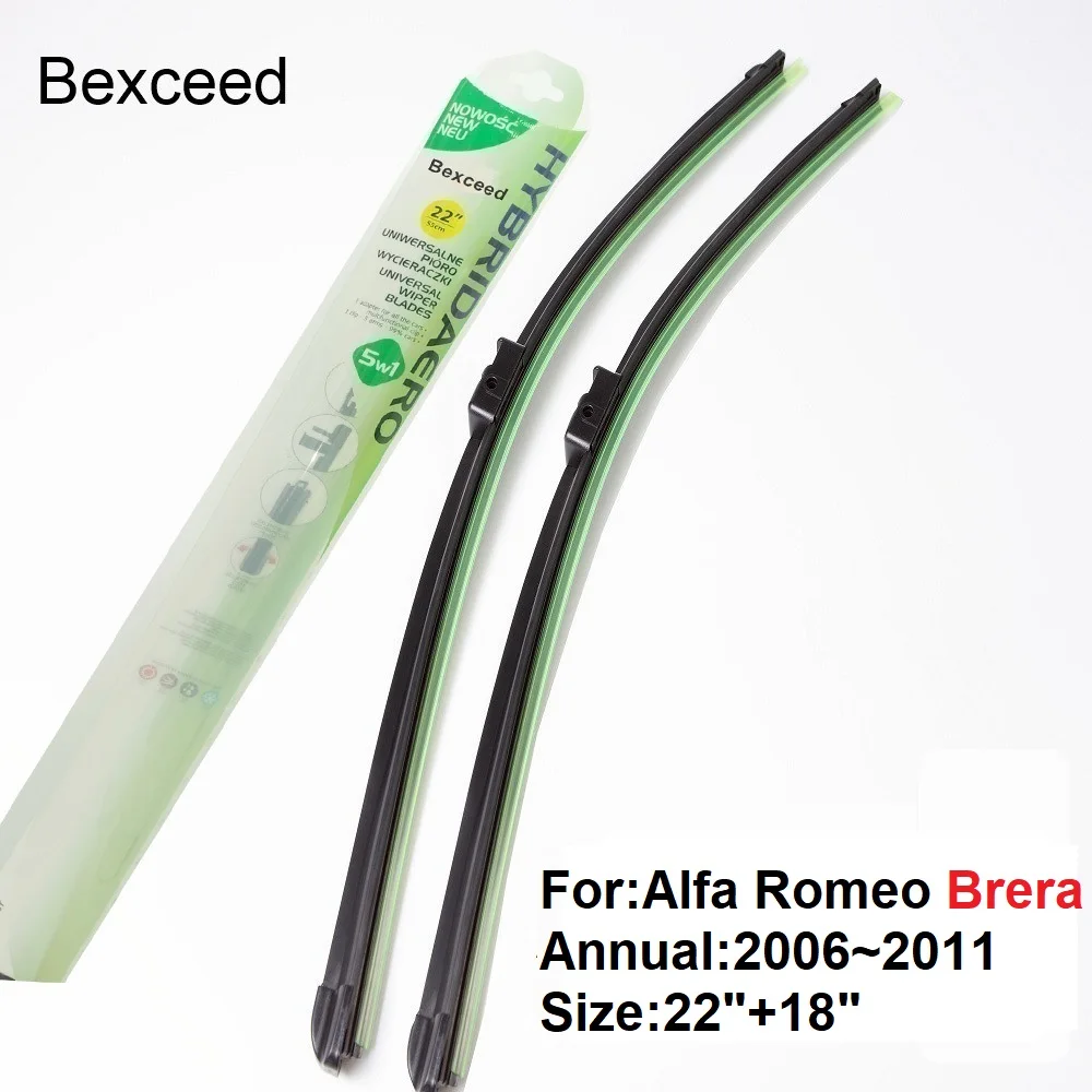 

Щетка стеклоочистителя для Alfa Romeo Brera, 22 дюйма + 18 дюймов, Bexceed специального автомобильного лобового стекла, 2006, 2007, 2008, 2009, 2010, 2011
