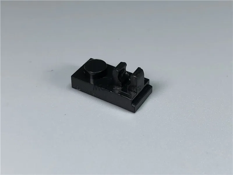 100 шт./лот MOC кирпичи Черная Пластина модифицированные 1x2 с зажимом сверху