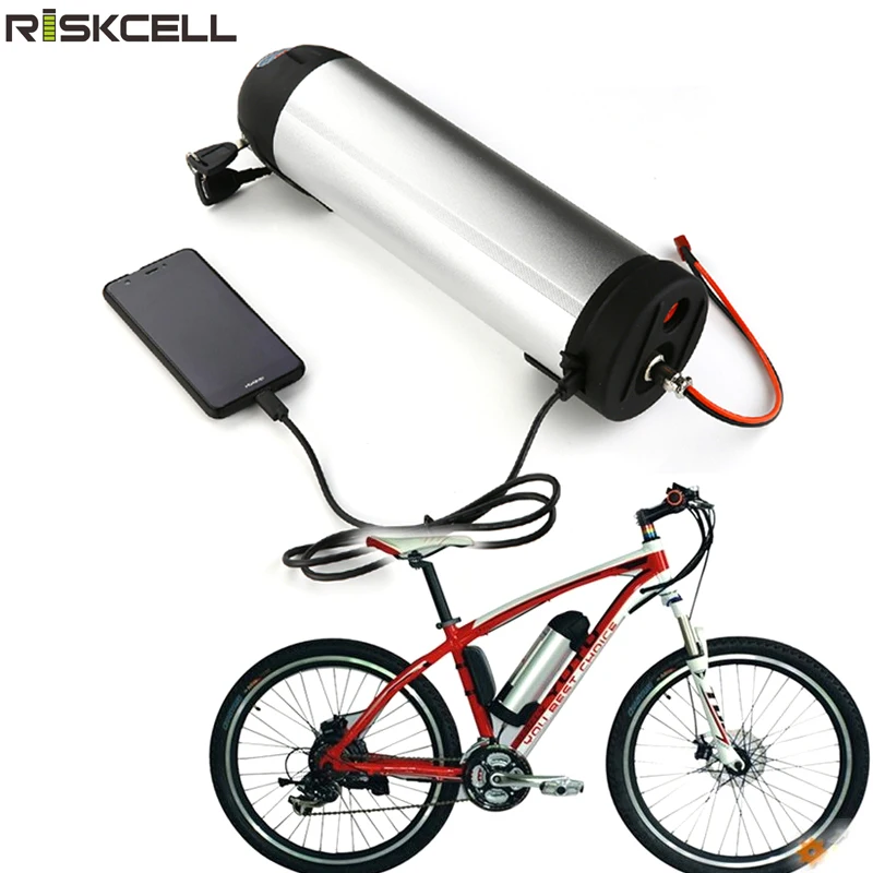 USB форма бутылки для воды 48V 750W bafang Аккумулятор электрического велосипеда 15Ah 17AH