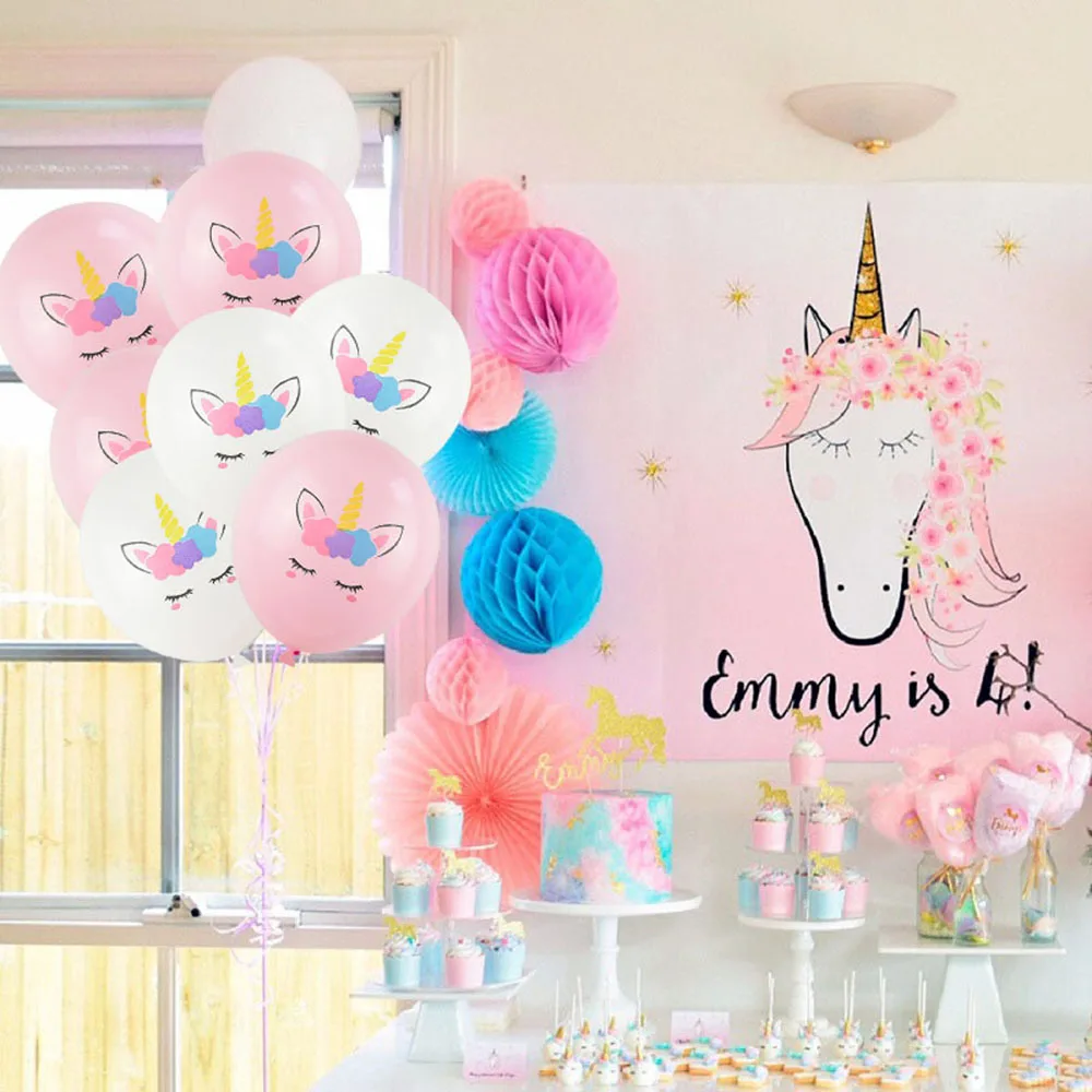 

20Pcs Unicorn Party Balloons Birthday Baloon Unicorn Decoration Latex Color Balloon Birthday Party Decoration Balloons Kids