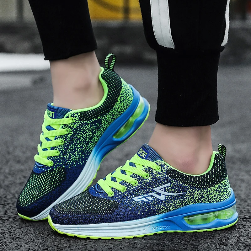 Кроссовки сетчатые дышащие для мужчин и женщин спортивная обувь бега тенниса на