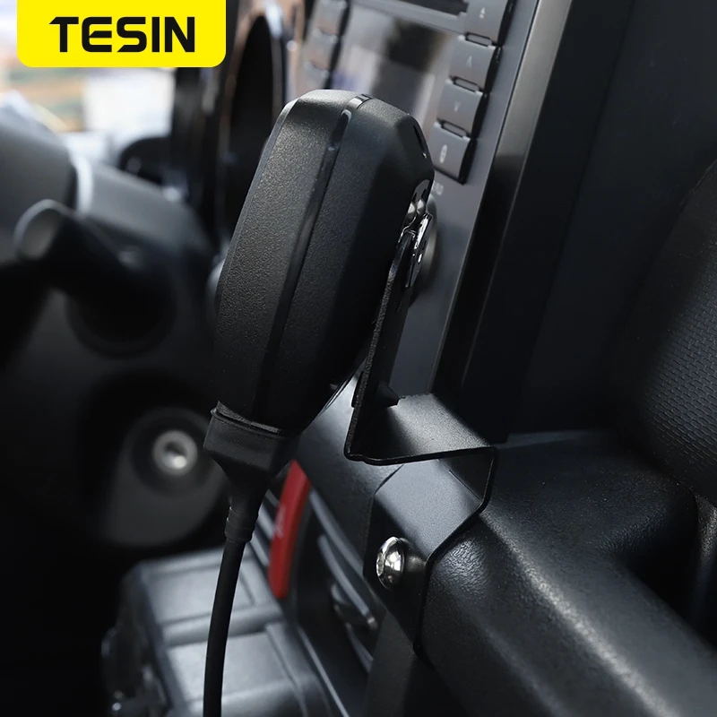 tesin car bracket for suzuki jimny car walkie talkie mobile phone clip support bracket for suzuki jimny 2019 2020 accessories free global shipping