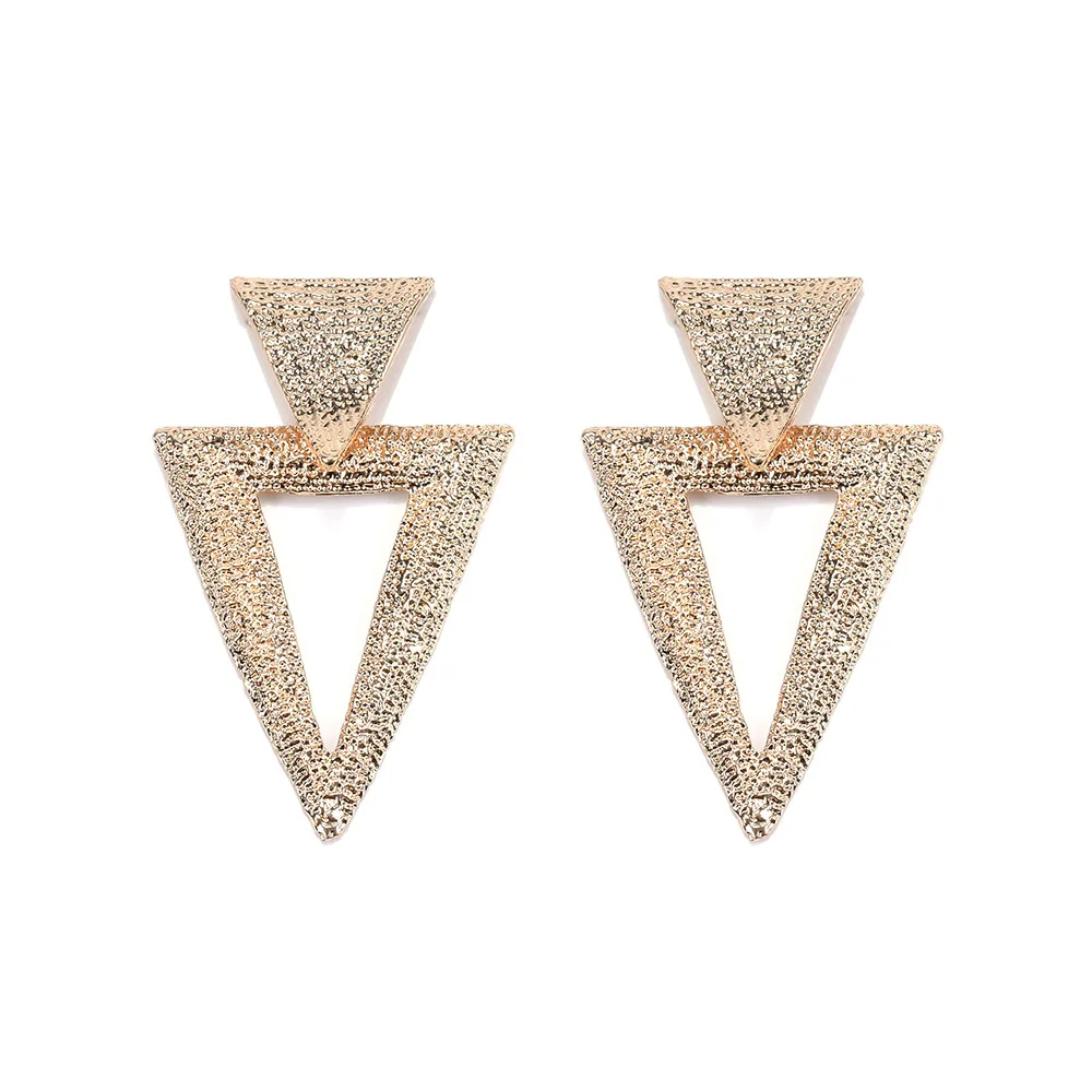 Креативные геометрические треугольные серьги для женщин брендовые