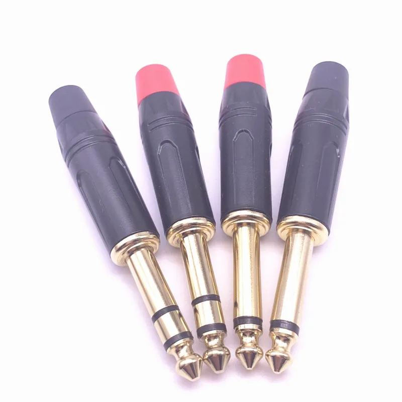 100 шт. 1/4 &quot6 35 мм 2/3 полюса моно/стерео аудио разъем 6 5 для микрофона усилителя sopomore