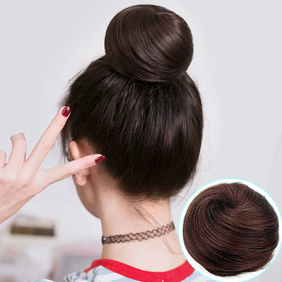 Женские термостойкие шиньоны Buqi короткие прямые синтетические модные