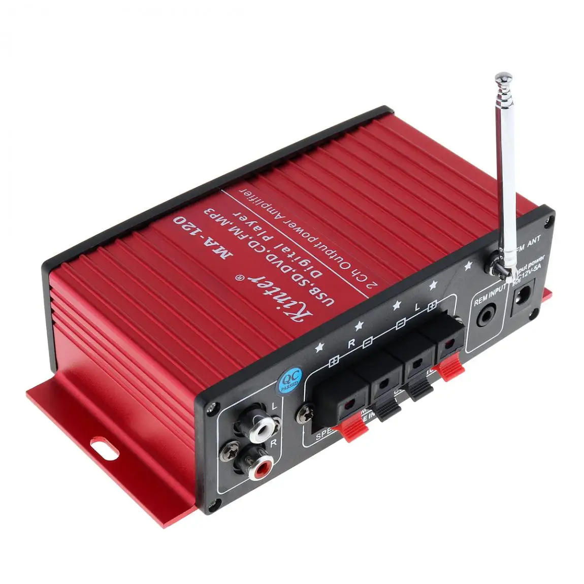 Kinter MA-120 12 В 2CH HIFI автомобильный усилитель мощности fm-радио стерео музыкальный плеер Поддержка USB SD DVD MP3 вход для авто мотоцикла