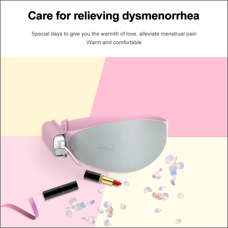 RZ Wireless Warm Uterus Belt Electric Heating Lady Palace Menstrual Stomachache Waist Pain Hot Compress Massage Health Washable | Красота и