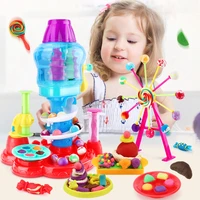 kids play dough creative 3d educational toys modeling clay plasticine tools kit diy design play doh toys for girls boys gift