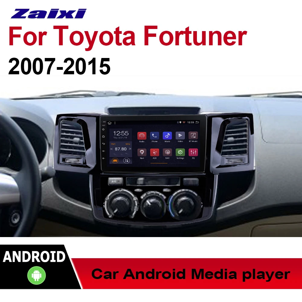 Автомобильный мультимедийный плеер ZaiXi 2 Din Android автомобильное радио для Toyota Fortuner