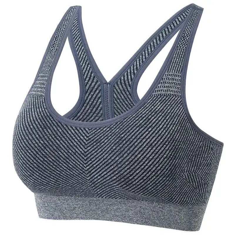 Женский дышащий бюстгальтер для йоги противоударный мягкий спортивный пуш-ап