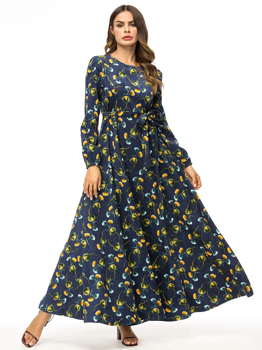 Мусульманские платья большого размера платье-кафтан модное простое свободное