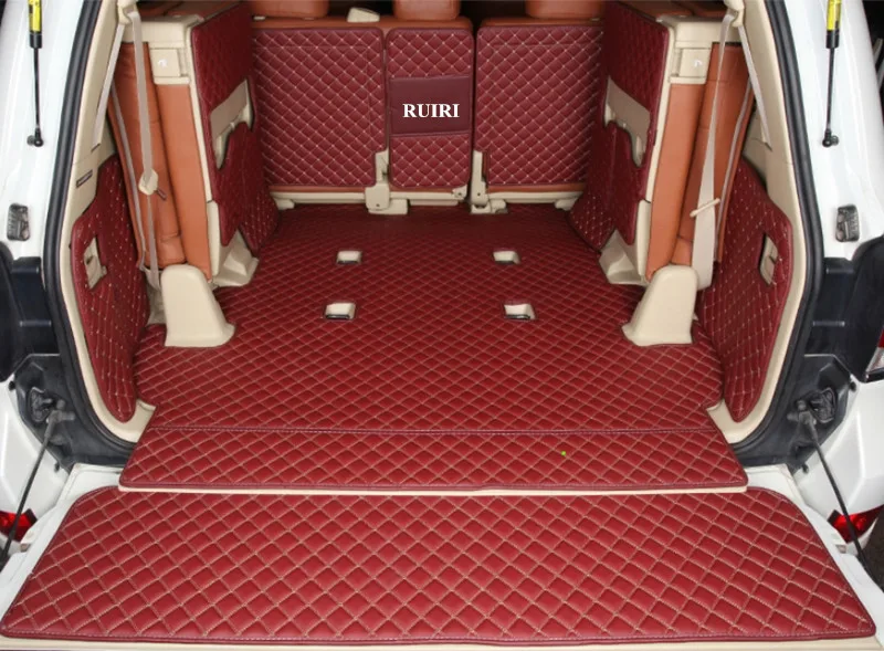 Полный Комплект ковриков для багажника автомобиля + коврик задней двери Lexus LX 570 7