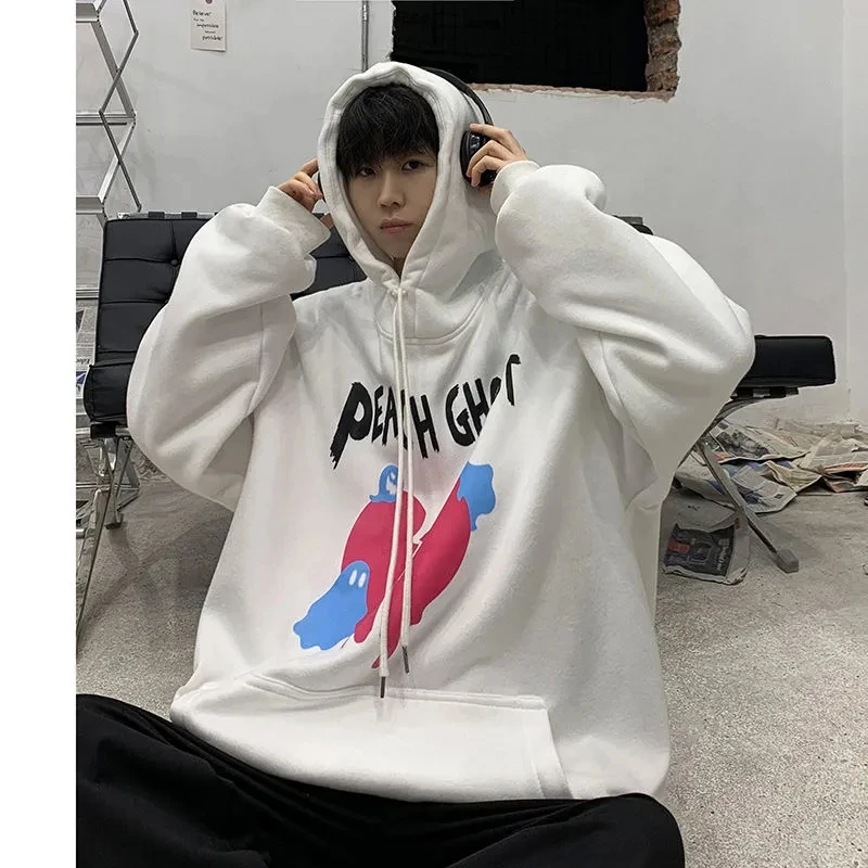 

Women's sweatshirt korean fashion Broken Heart Print Female clothes harajuku loose Streetwear Oversized hoodie vintage aesthetic