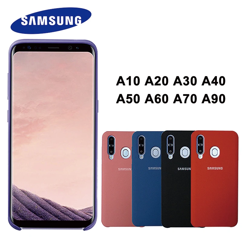 Чехол для телефона A90 5G жидкий силиконовый мягкий защитный чехол Samsung Galaxy A10 A20 A30 A40
