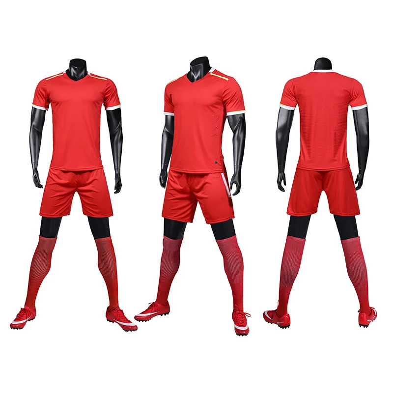 Мужская футболка с коротким рукавом синяя зеленая Футбольная форма Красная