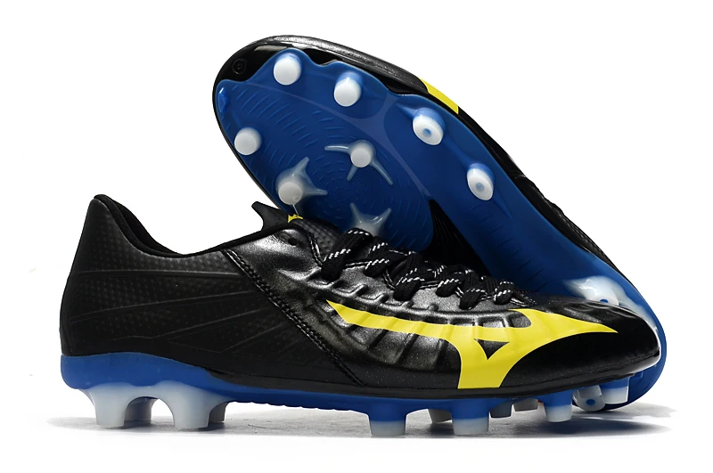 Мужские кроссовки Mizuno Creation Rebula 3 FG уличная спортивная обувь черные/желтые Размер