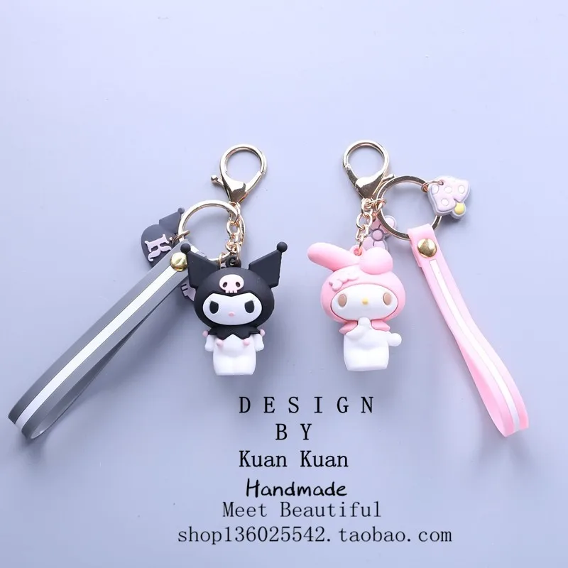 Мультфильм куроми брелок ПВХ брелок Pom Purin Cinnamoroll Bad Марка Badtz Maru Милая забавная Новинка Персонализированная подвеска ювелирные изделия