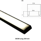 5 шт. U Плоский 9 Вт50 см 20-дюймовый черный светодиодный светильник для шкафа, нагрудный инструмент, полки для багажника автомобиля, рабочая скамейка, кухонный шкаф, полоса для бара