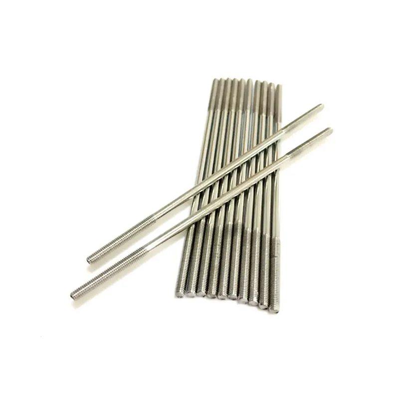 

5PCS Tool Accessories 304 Stainless Steel Linkage Rod M3 Double Thread Link for RC Car Airplane Boat Steering Parts Accessories