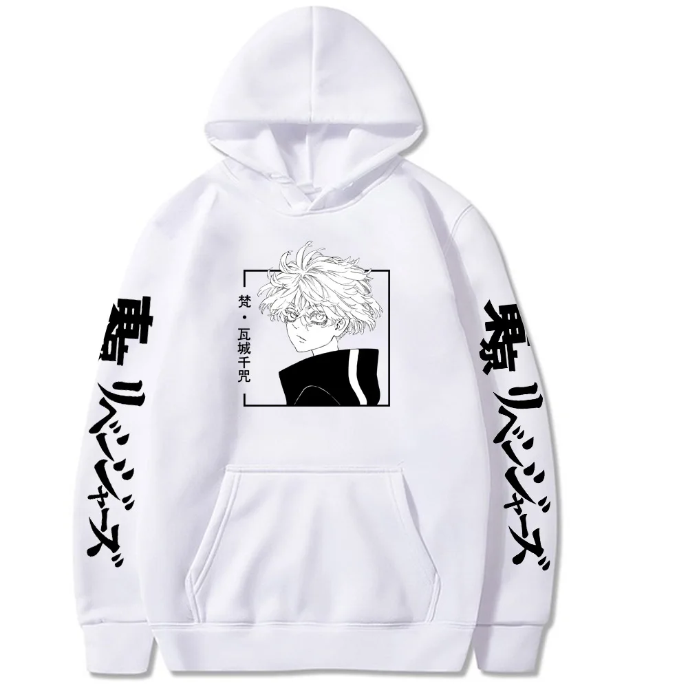 

Anime Tokyo Revengers Harajuku Kawaragi Senju Manga Unisex Hoodies Gothic Cartoon Brahman Streetwear Men Long Sleeve Sweatshirts