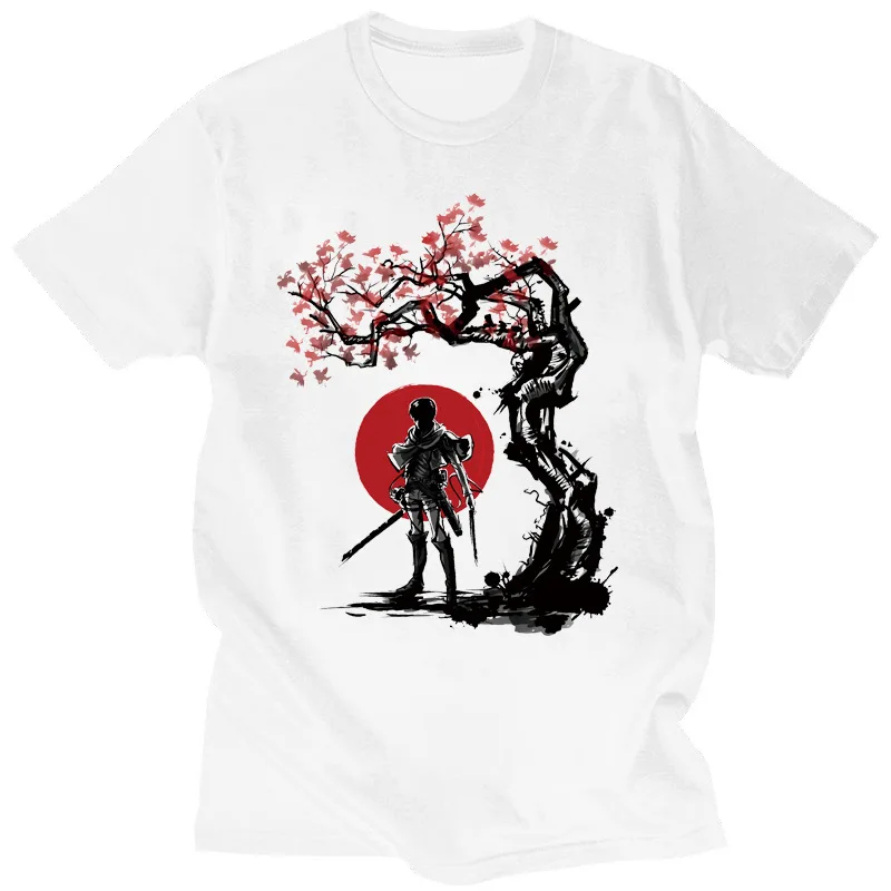 

Printed T-shirt Riman Attack on Titan Attack on Titan Men 's Fashion Short-Sleeved Cotton Cool T-shirt