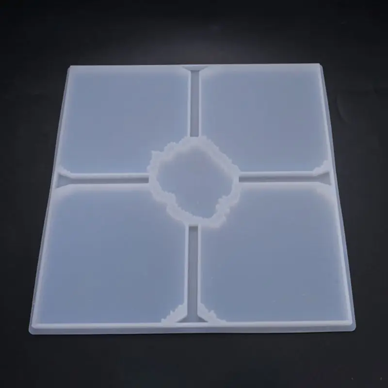 

Silicone Crystal Epoxy Resin Mold Irregular Coaster Mat Casting Mould Handmade 62KE