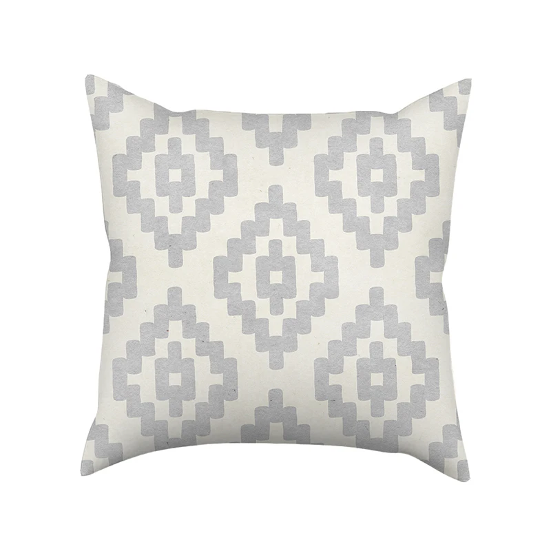 Geometric Cushion Covers Gray Wave Decorative Pillow Case For Home Chair Sofa Decoration Square Pillowcases cuscini decorativi | Дом и сад