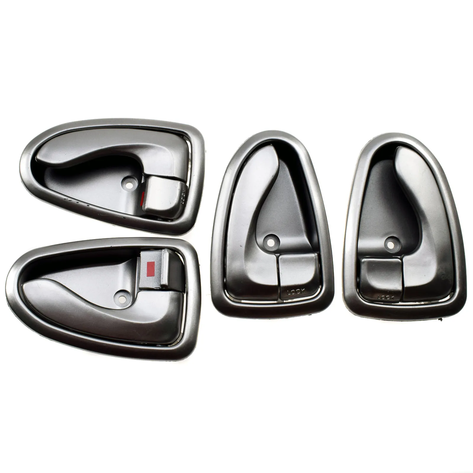 WOLFIGO 8 шт./компл. черные наружные и внутренние дверные ручки для Hyundai Accent 2000-2006