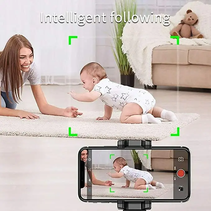 

Portable All-in-one Auto Smart Shooting Selfie Stick 360 Rotation Auto Face Tracking Object Tracking vlog Camera Phone Holder