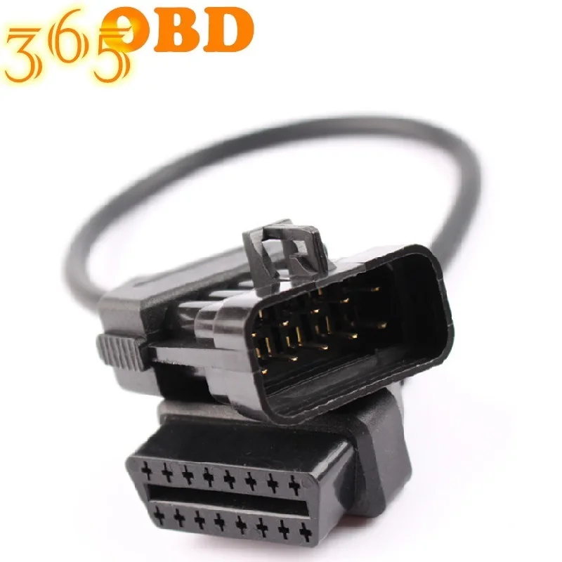 Удлинительный Кабель OBDII Для Opel 10Pin для OBD2 16Pin Женский Диагностический разъем