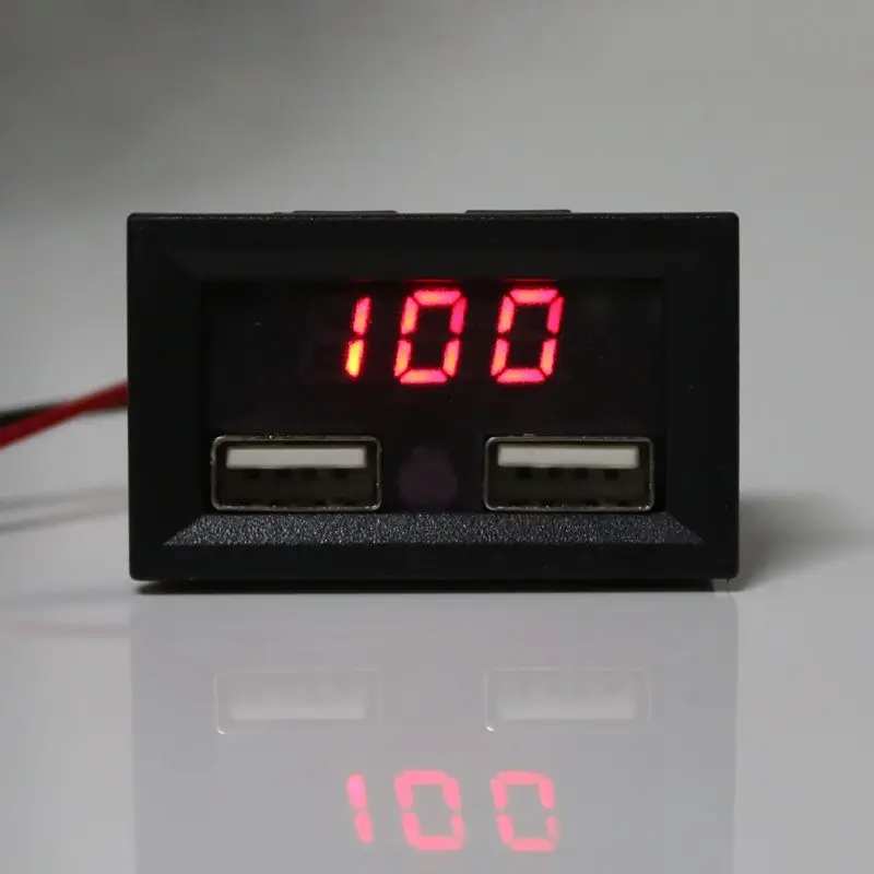 12V Lead Acid Battery Capacity Indicator Voltage Car Power Display with Dual USB Charger 5V 2A | Инструменты