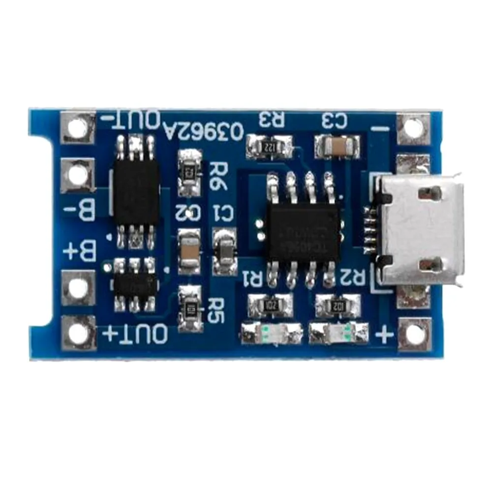 Зарядный Модуль TP4056 с разъемом type-c Micro USB 5 В 1 А 18650 зарядная плата двойной функцией