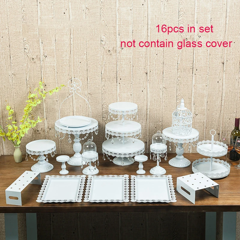 Металлическая подставка для кексов 4 18 шт. цвета розового золота белого