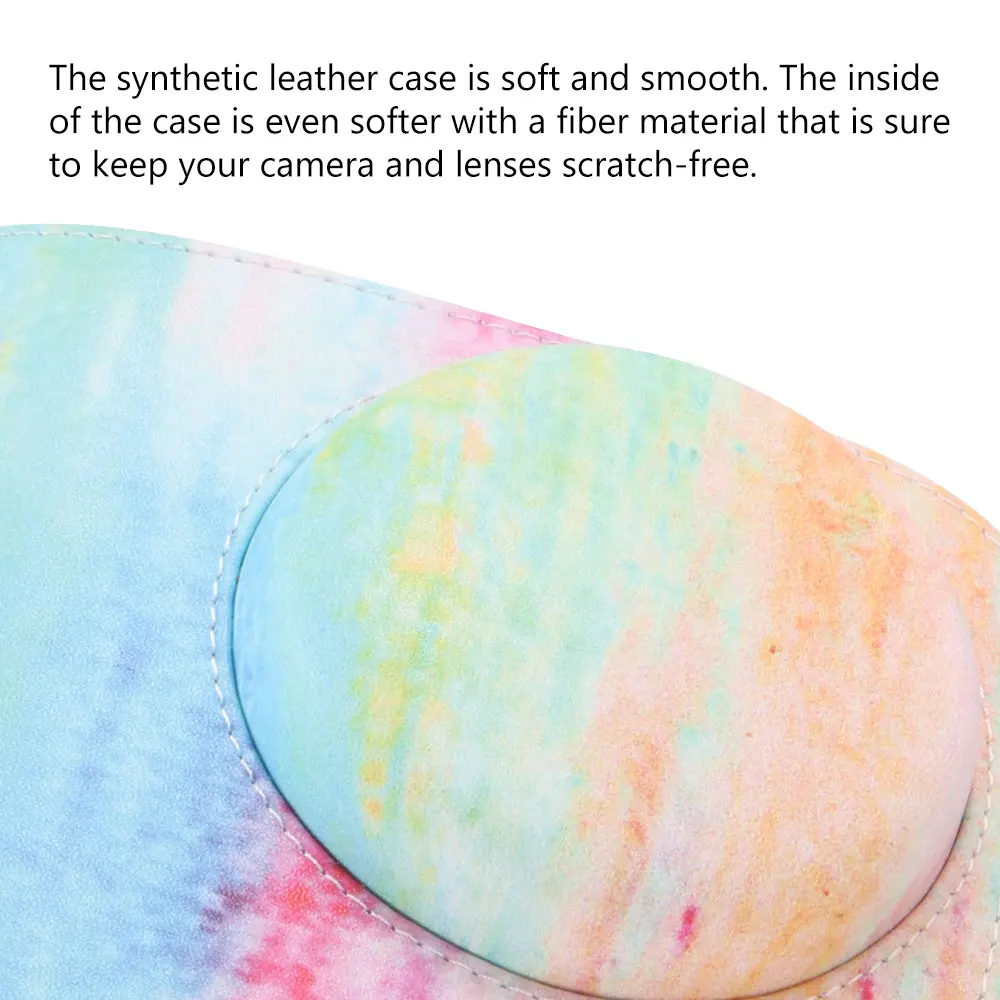 Набор аксессуаров для камеры 9 в 1 пряди радужных чехлов Fujifilm Mini мягкий чехол