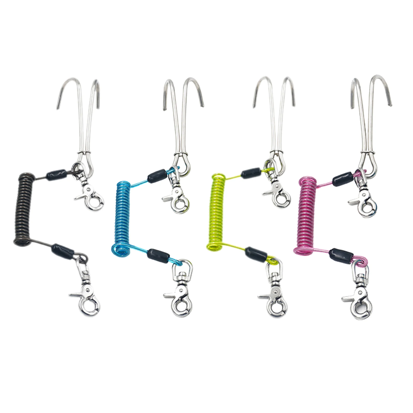 

Двойной крючок из нержавеющей стали для дайвинга с спиральным шнурком