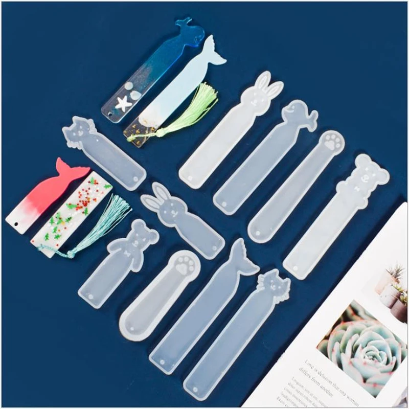 

1 шт., силиконовая Прозрачная форма для закладки в виде милых животных