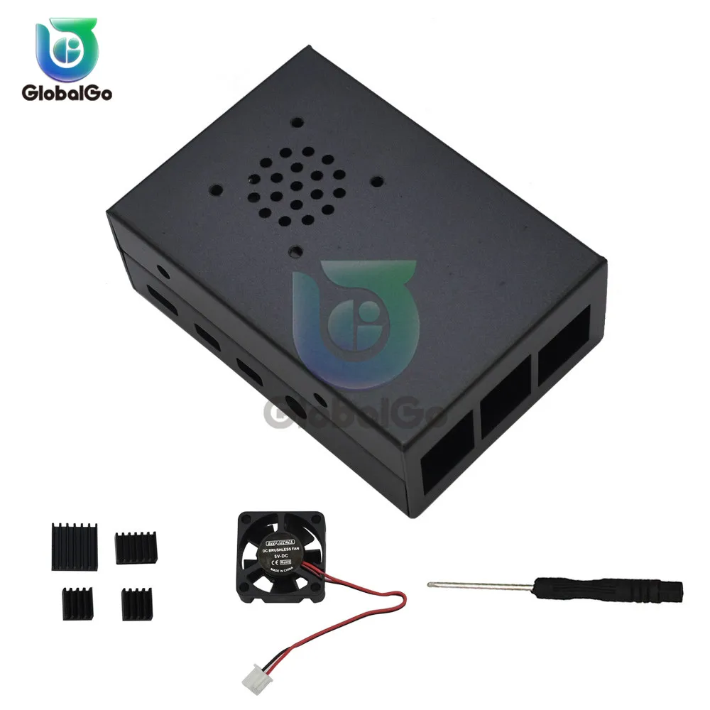 Алюминиевый Радиатор вентиляторы охлаждения радиатора кабель для Raspberry pie 4