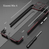 metal bumper frame for xiaomi mi mix 4 mix4 case aluminum dual color luxury metal phone cover camera lens filme accessories