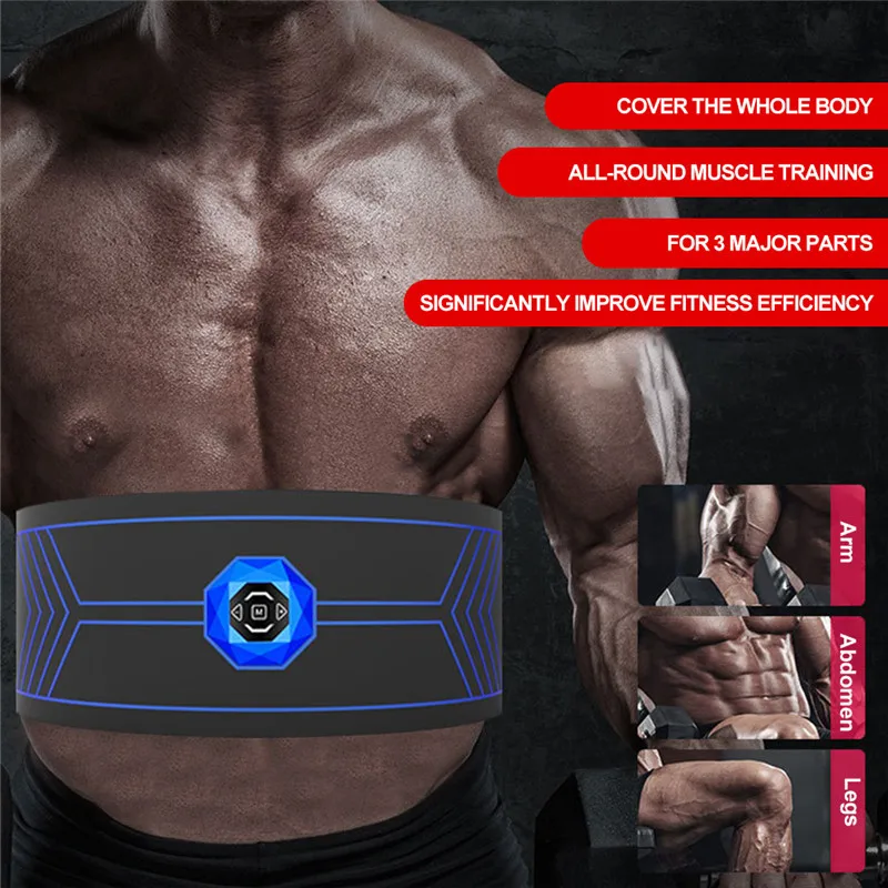 Пояс для похудения Электрический тренажер брюшного пресса стимулятор мышц тонер