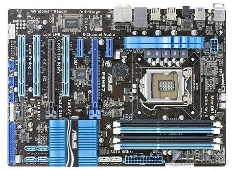 ASUS P8H67 оригинальная материнская плата DDR3 LGA 1155 для I3 I5 I7 CPU USB2.0 USB3.0 32 Гб H67 б/у