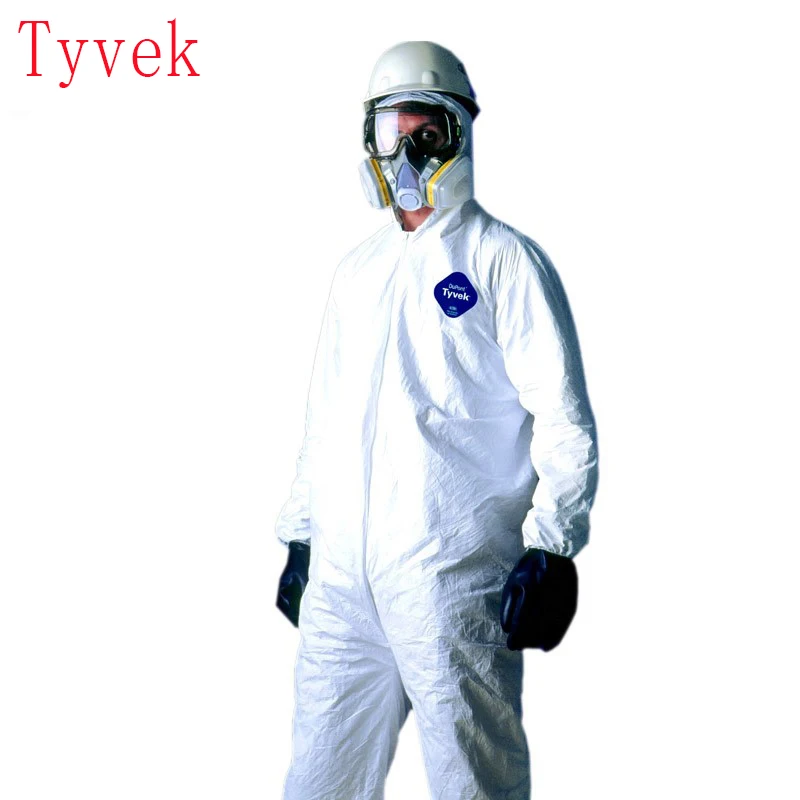 

Tyvek 1422a protective clothing, disposable workwear with hood, antistatic safety clothing, dustproof and splashproof workwear