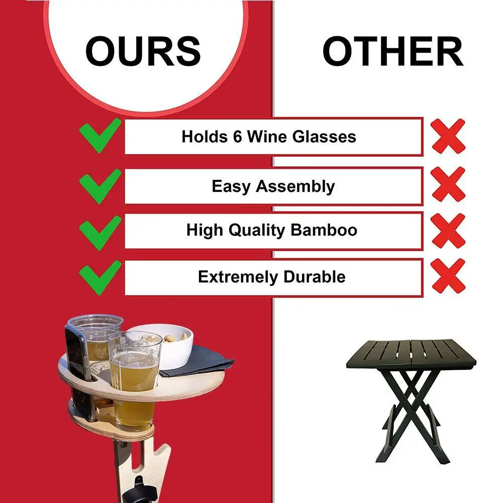 

Outdoor Wine Table Outdoor Portable Folding Wine Table For Outdoors Garden Travel Beach Garden Furniture Sets Mesa Plegable